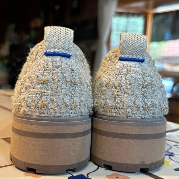 Rothys The Lug Loafer  Slip-On Snowcap Boucle Shoes Size 8 - Picture 3 of 5